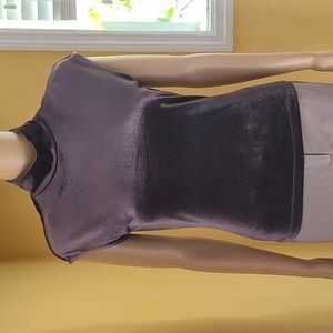 The Limited Sleeveless High Neck Velour top Size S Vintage